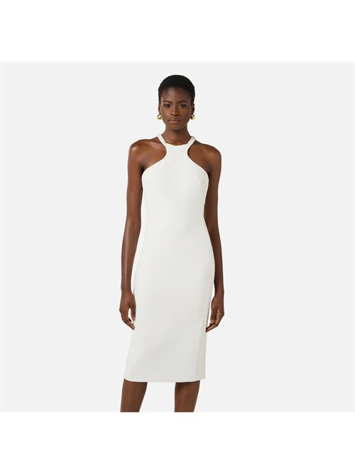 Dress woman ivory ELISABETTA FRANCHI | AB91761E2/360